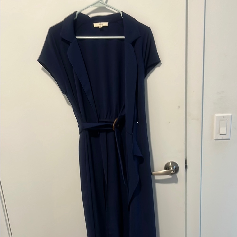 Elegant Navy Blue Dress